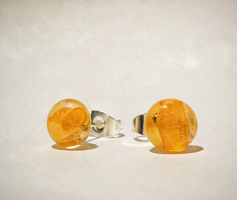 100% recycled Irish crystal earrings
