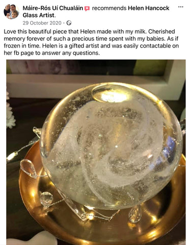 Paperweight infused with Breastmilk