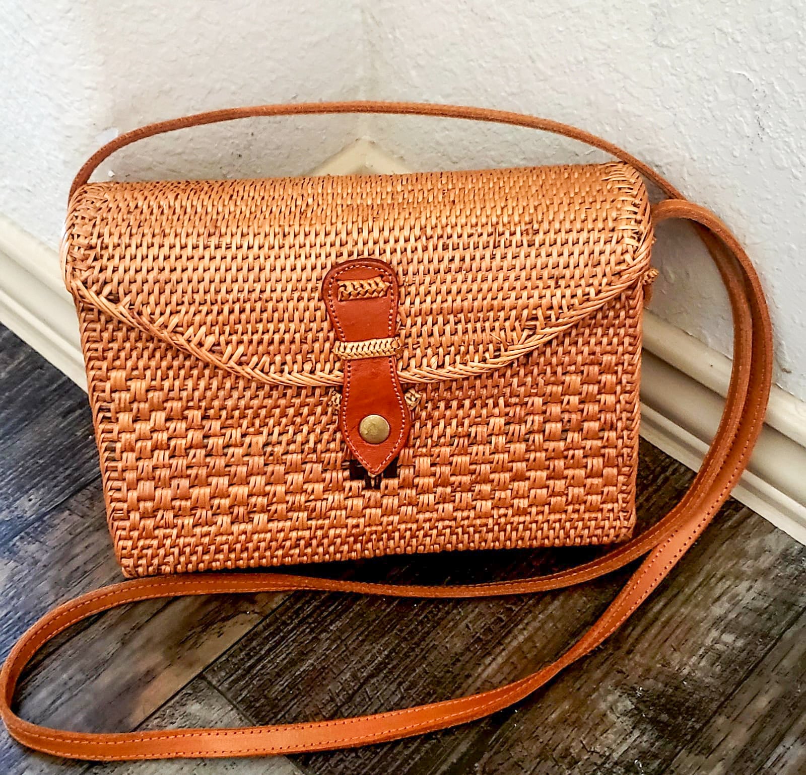 rattan purses