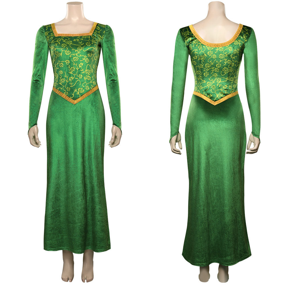 Shrek Fiona Kleid Prinzessin Fiona Cosplay Kostüm