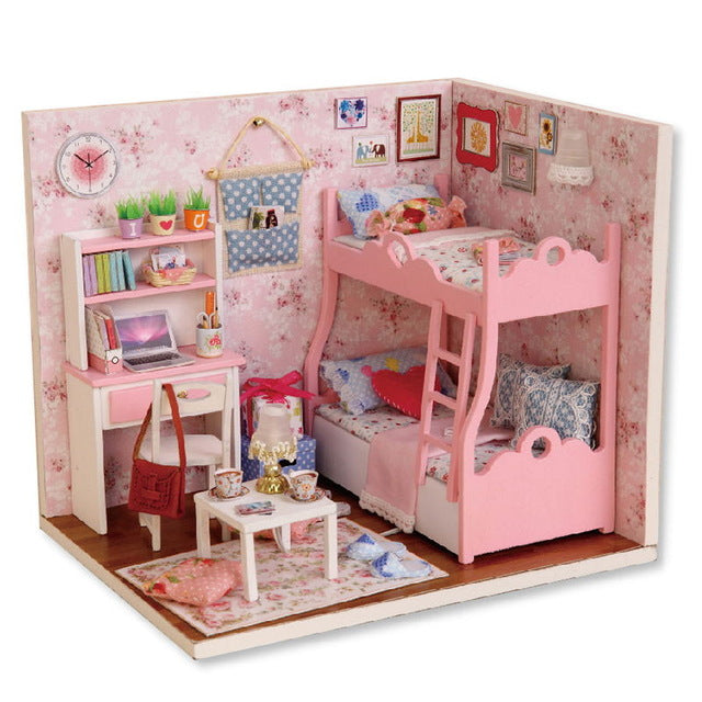 wooden toy dolls house