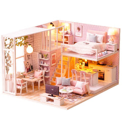 Cutebee Diy Doll House Wooden Doll Houses Miniature Dollhouse