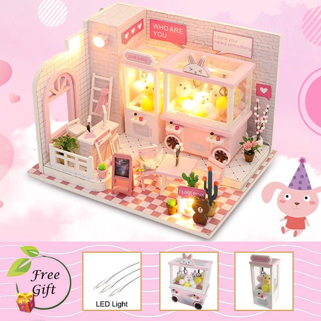 Cutebee Doll House Furniture Miniature Dollhouse DIY Miniature House R ...