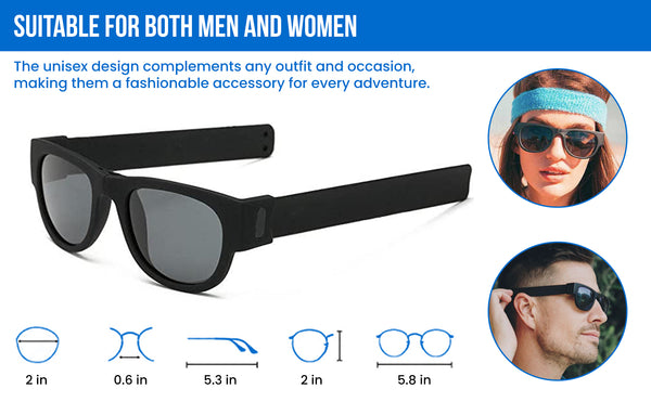 Generise Folding Polarised Sunglasses - 2 Options 0