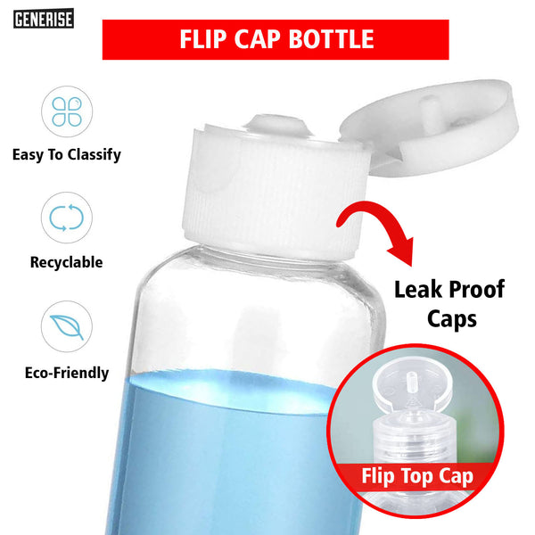 100ml Travel Bottles With Flip Lid 1