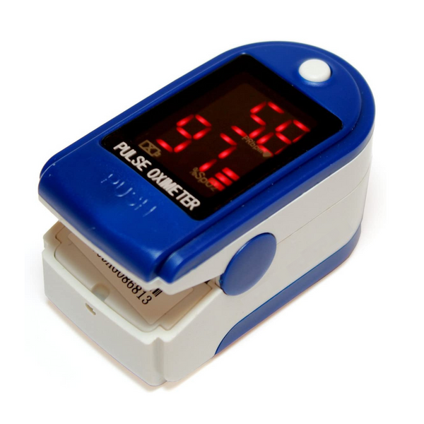 Generise Oximeter Finger Tip Pulse - Blue & White Case - Red Display 0