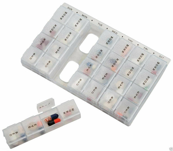 Weekly Pill Box Daily Supplement Organiser 0