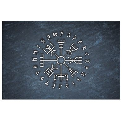 Magic ancient viking art deco White Vegvisir navigation compass ancient  The Vikings used many symbols in accordance to Norse mythology widely used  in Viking society Logo icon Wiccan esoteric sign 4122961 Vector
