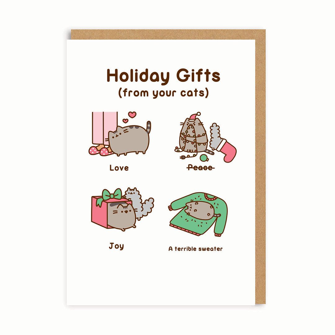 Holiday Gifts (From Your Cat) Greeting Card