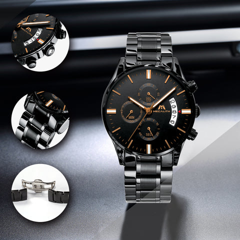 Megalith 0105M Business Watch with Fashion Luminous for Men - New Wrist Watch Release View