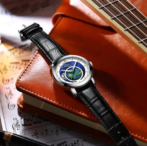 men's leather watches