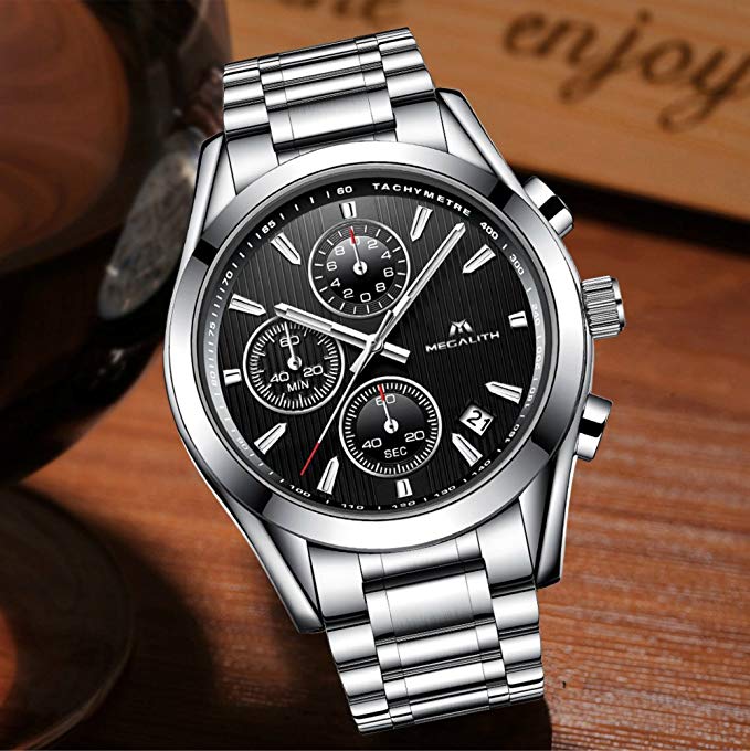 0098M | Quartz Men Watch | Stainless Steel Band – megalith watch