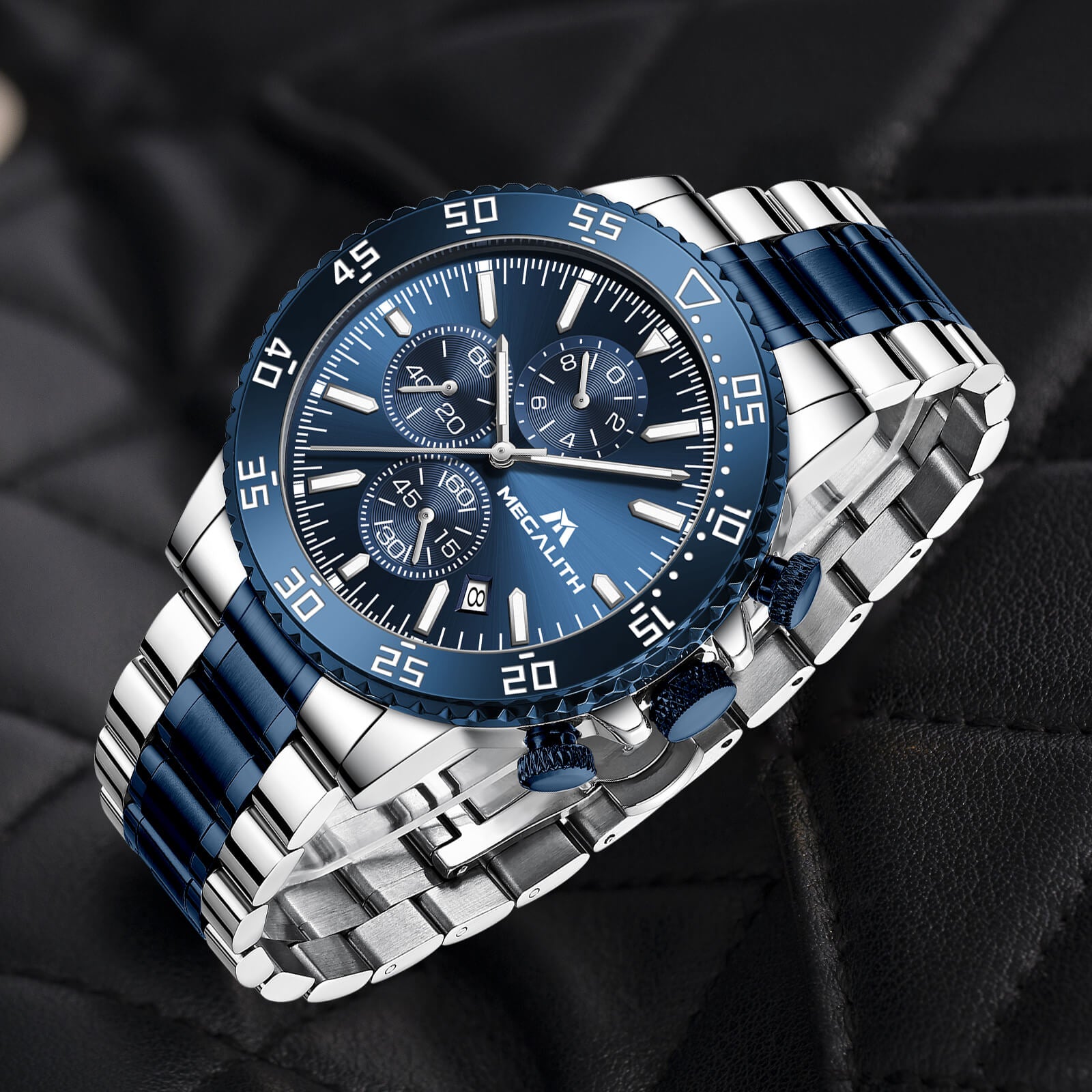 Chronograph Watch | Stainless Steel Band | 8259M – megalith watch