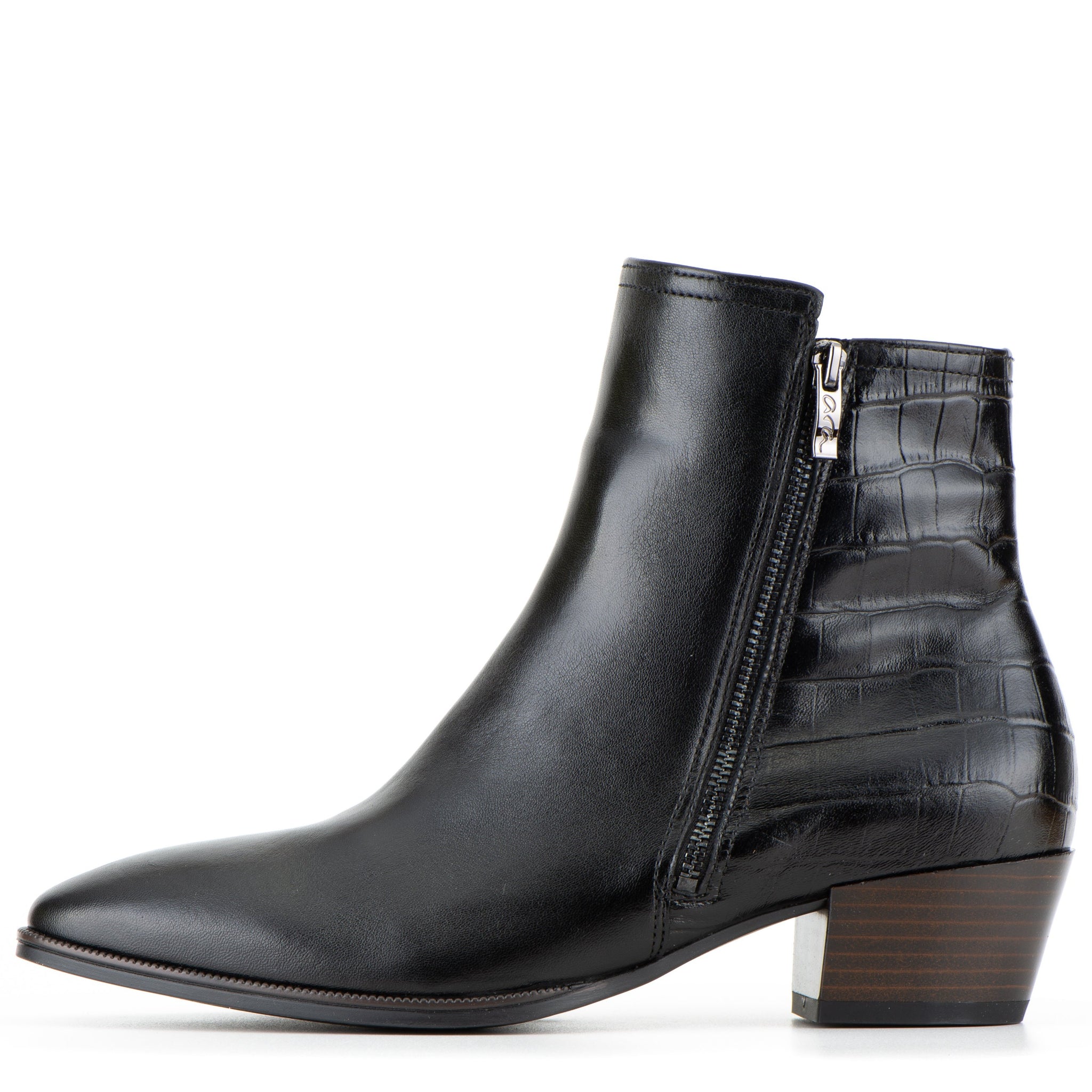 ara Shoes: Tempe, Fashion Ankle Boot, Stacked Heel Boot, Side Zip ...