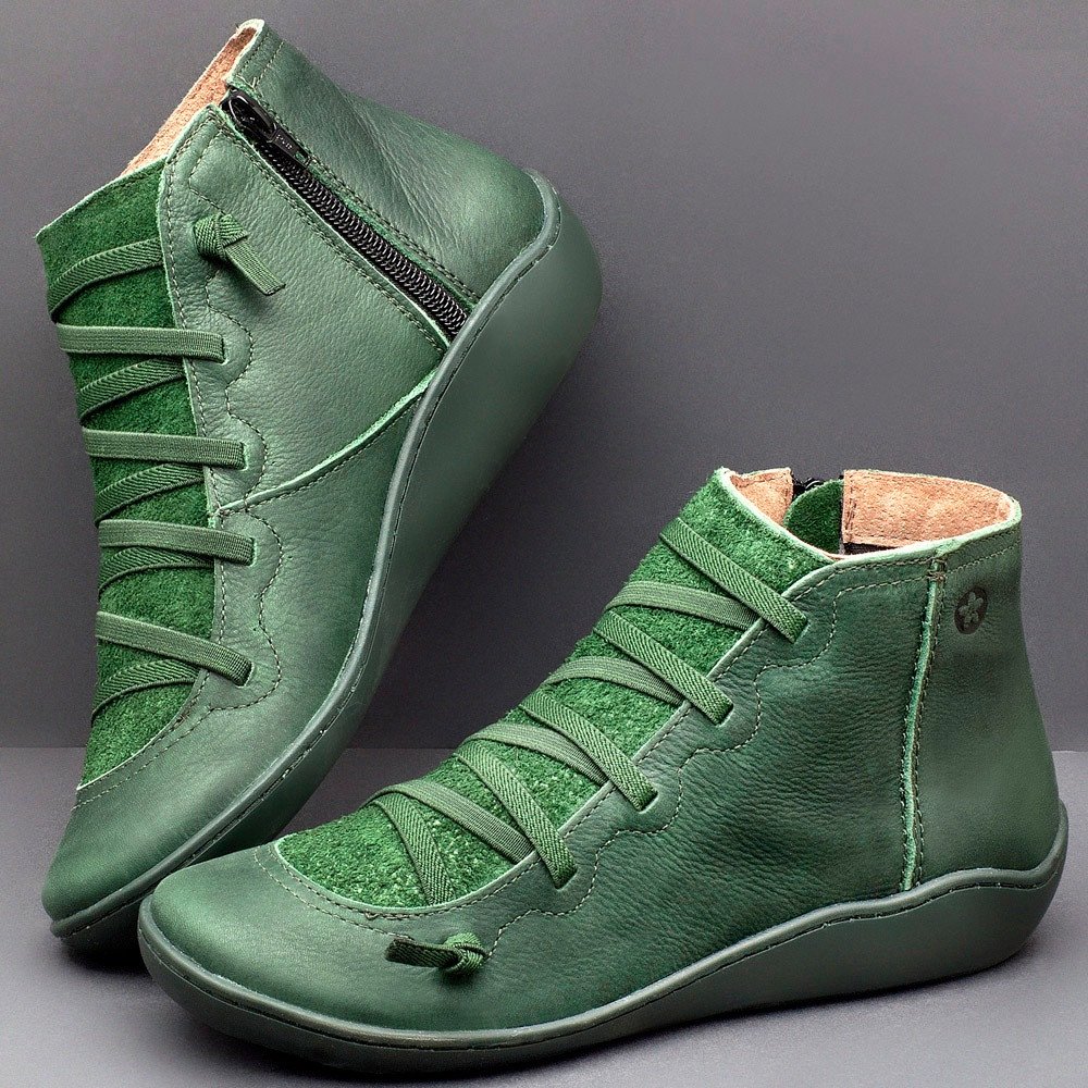 Brown Winter Boots Macys Flat Heel Leather for Women – Wotoba