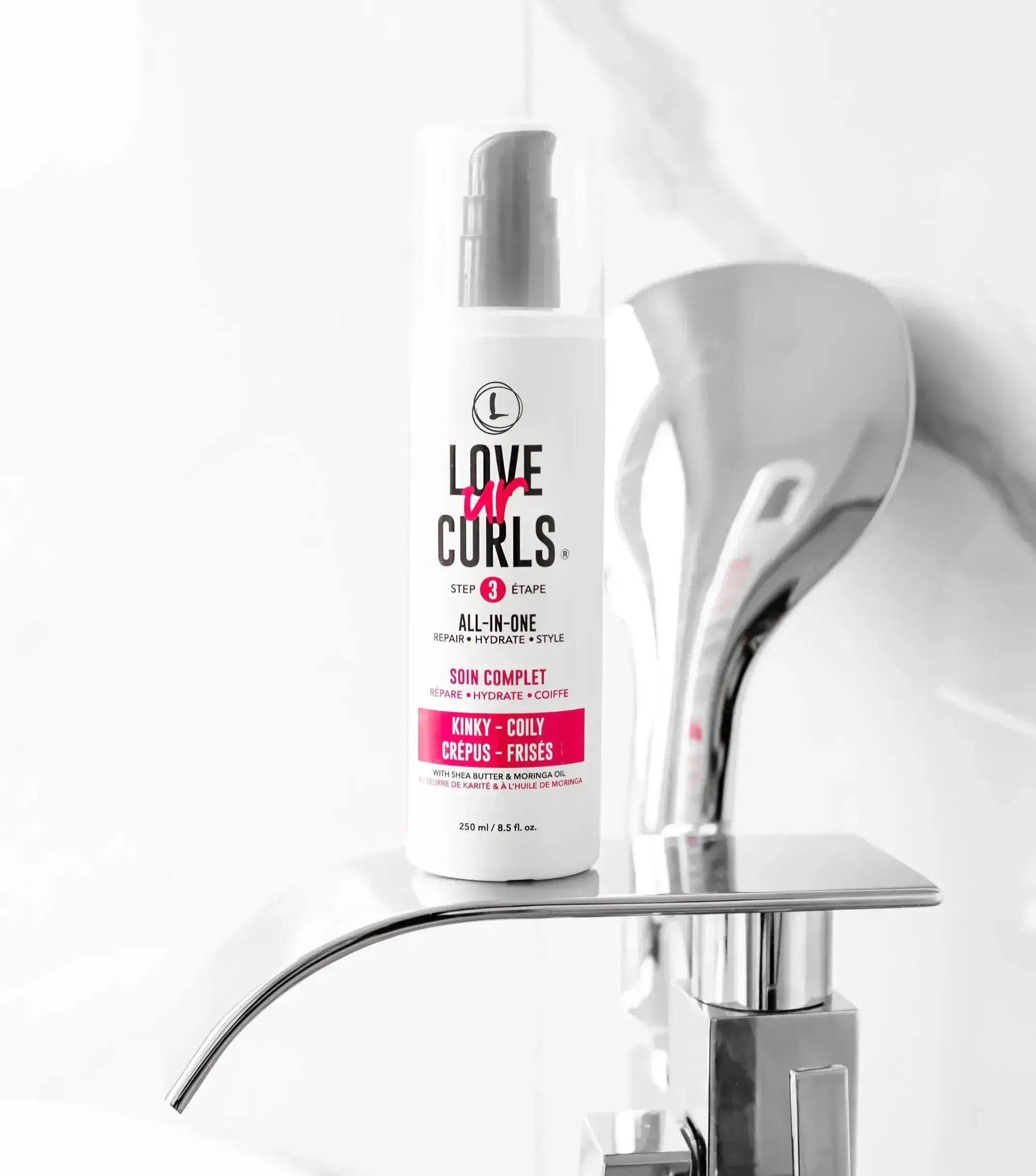 LUS love ur curls 3-step system for naturally curly hair