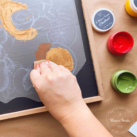 How to Stencil Chalkboards - Practical Whimsy Designs