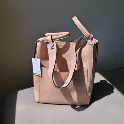 Mini Crossbody Bag Grey - Handmade In Italy