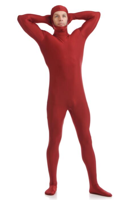 Adult Kid Lycra Full Body Zentai Suit Custome Halloween Men Second Ski Simply Design