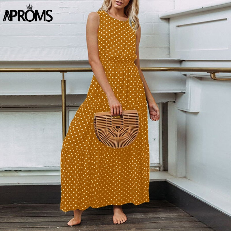 yellow white maxi dress