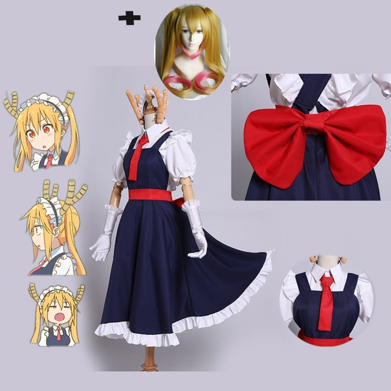 Clothing Shoes Accessories Anime Miss Kobayashi S Dragon Maid Uniform Tohru Dress Outfit