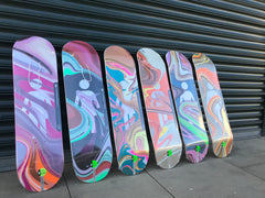 Exist skate store girl oil slick Series Swansea