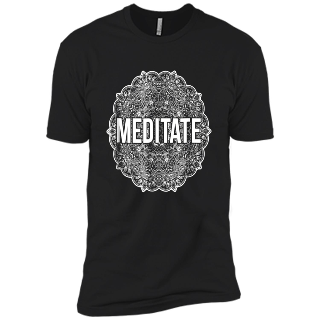 Meditate With Fractal Sacred Geometry - Premium Short Sleeve T-shirt