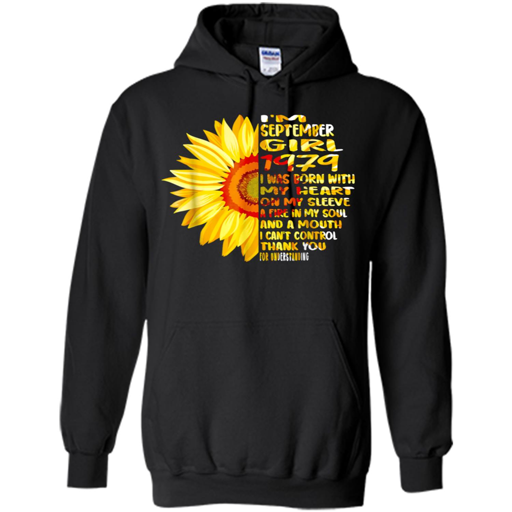 39th Birthday Gift Sunflower Born September Girl 1979 - Shirts