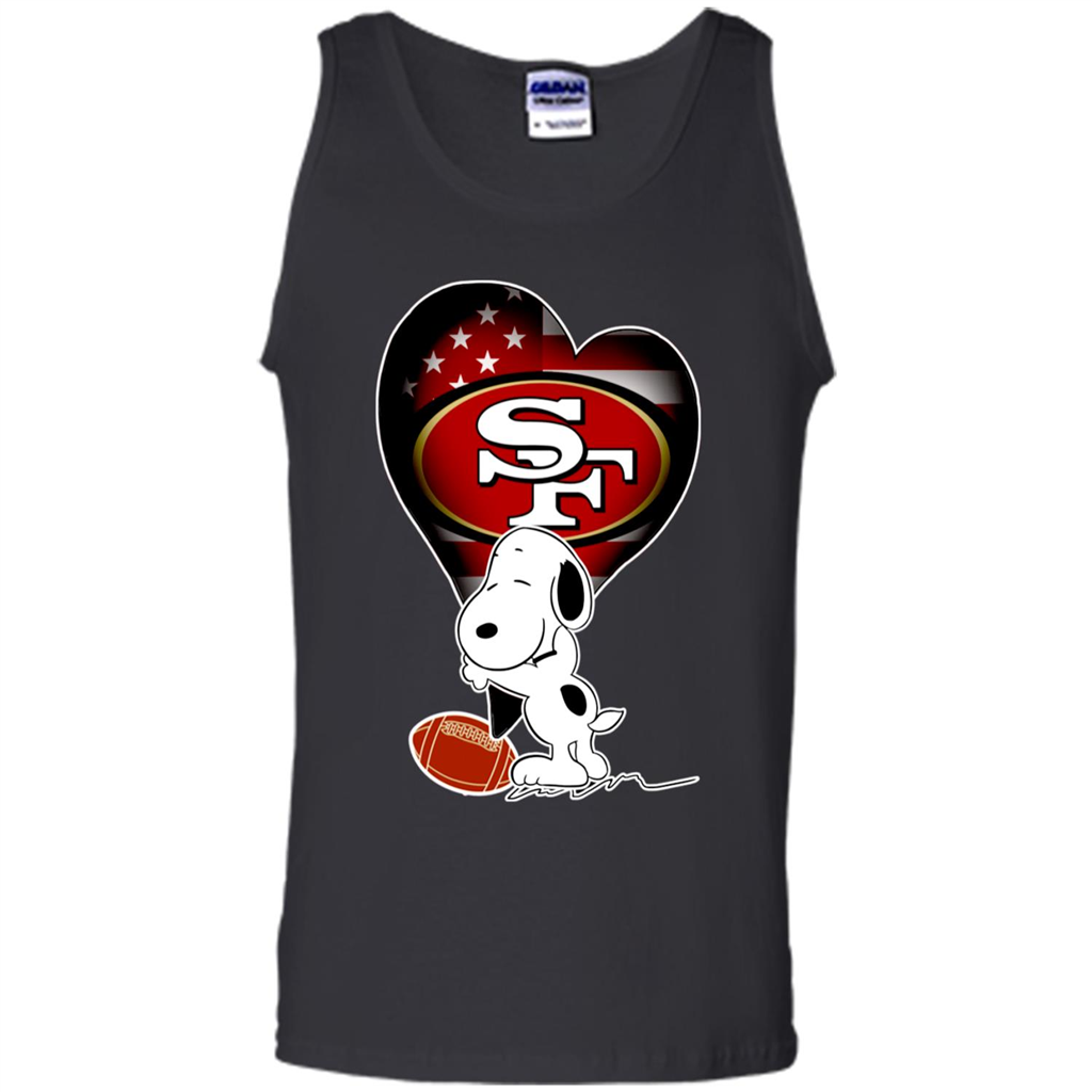 Snoopy Love 49ers Nfl Football Team T Shirt