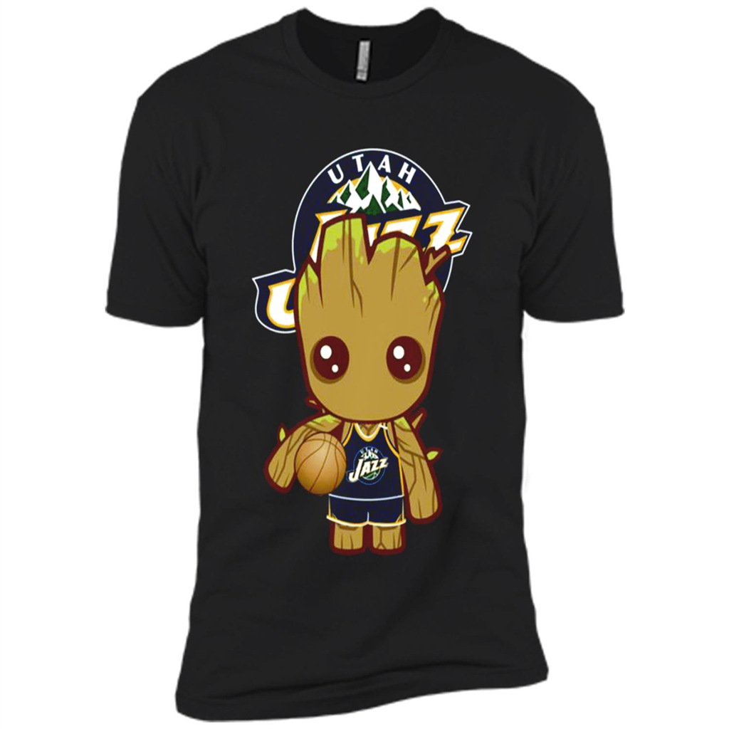 Baby Groot Utah Jazz Nba Champions Toptees Shop - Premium Short Sleeve T-shirt