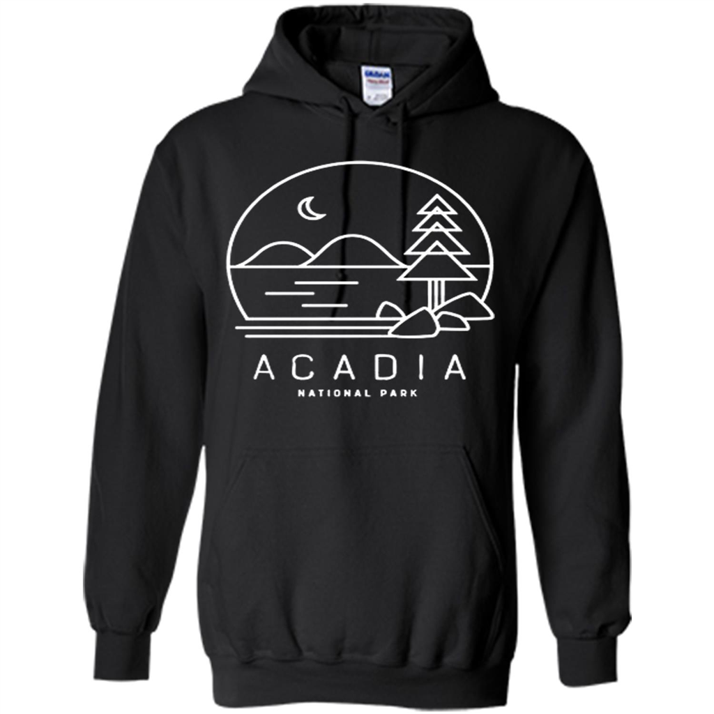 Acadia Maine National Park Hipster Modern Camping Jordan Pond Toptees Shop - Shirts