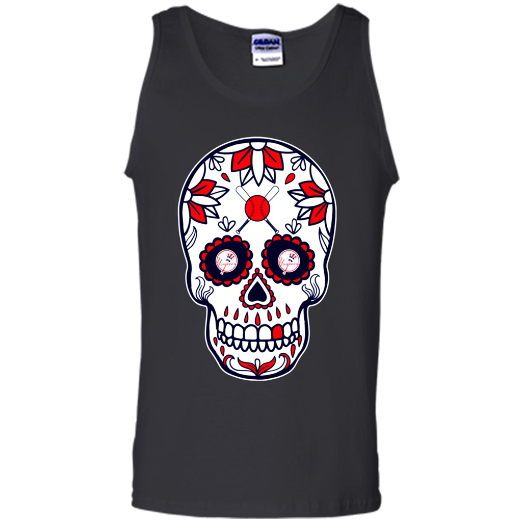New York Yankees Baseball Sugar Skull Day Of The Dead Toptees Shop T Shirt