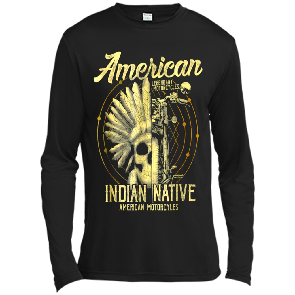 American Native Indian Shirt American Motorcycle - Canvas T-shirt