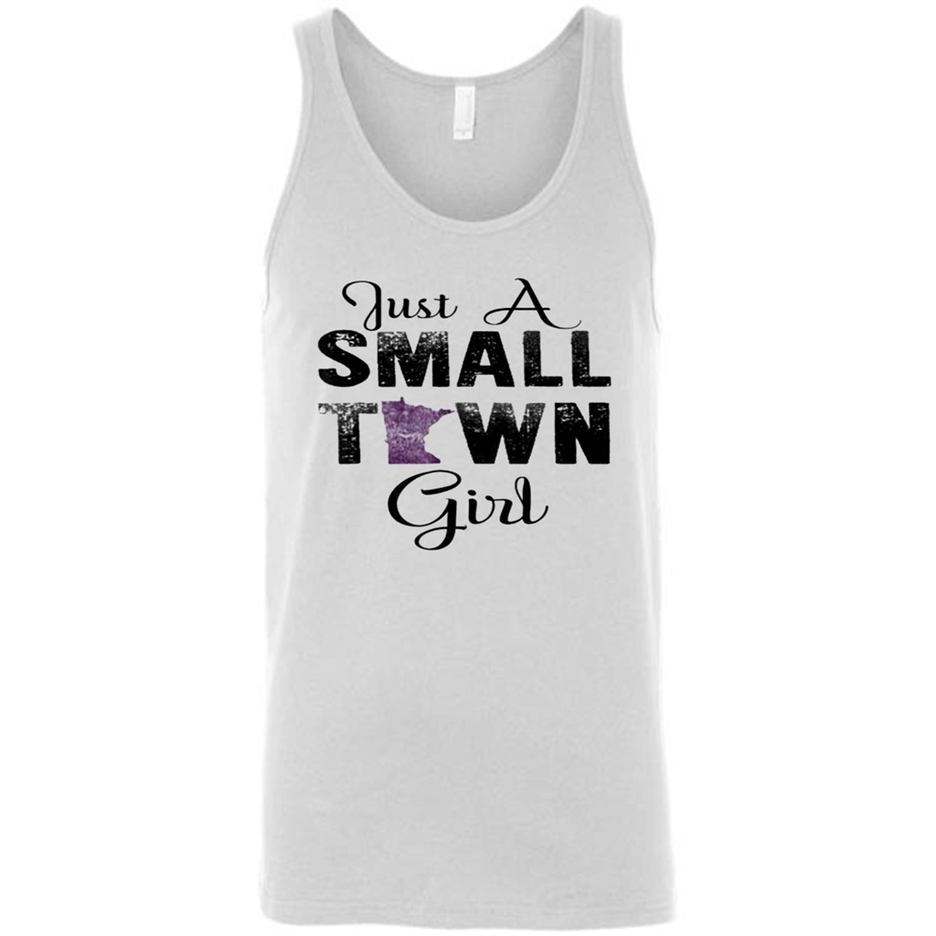 Just A Town Girl Minnesota - Canvas Unisex Tank Shirts