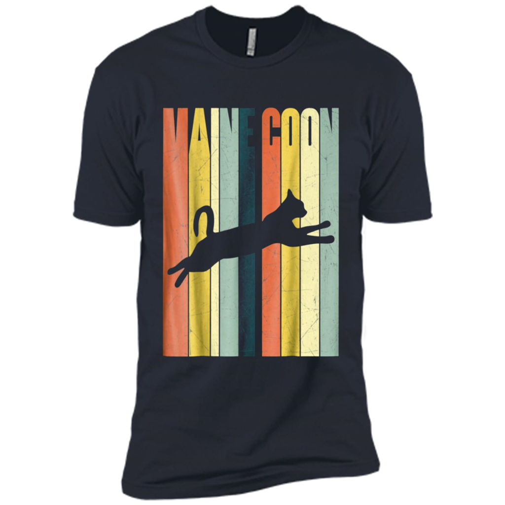 Cat - Vintage 1980s Style Maine Coon Toptees Shop - Premium Short Sleeve T-shirt