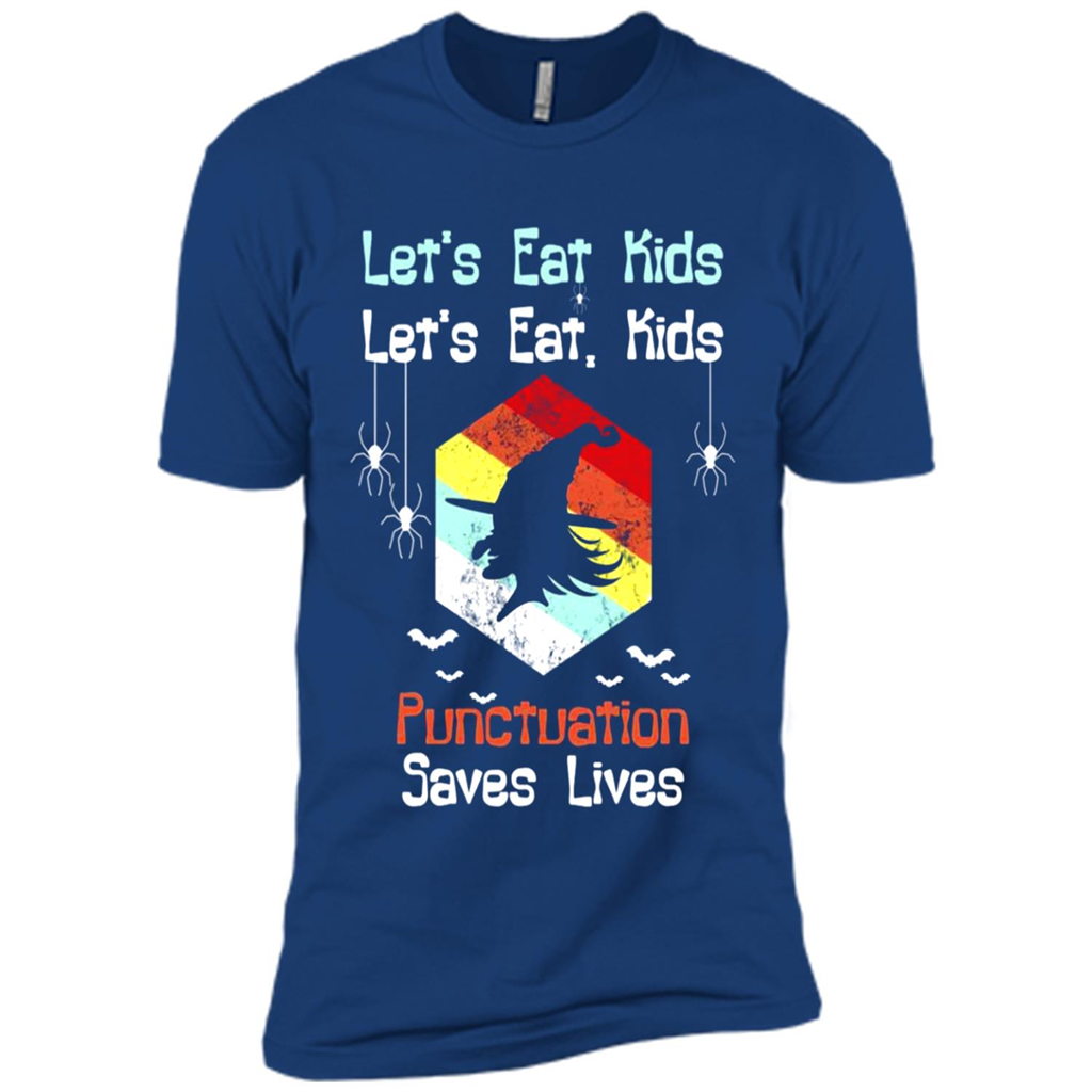 Tea Lets Eat Punctuation Saves Lives Halloween Toptees Shop - Premium Short Sleeve T-shirt