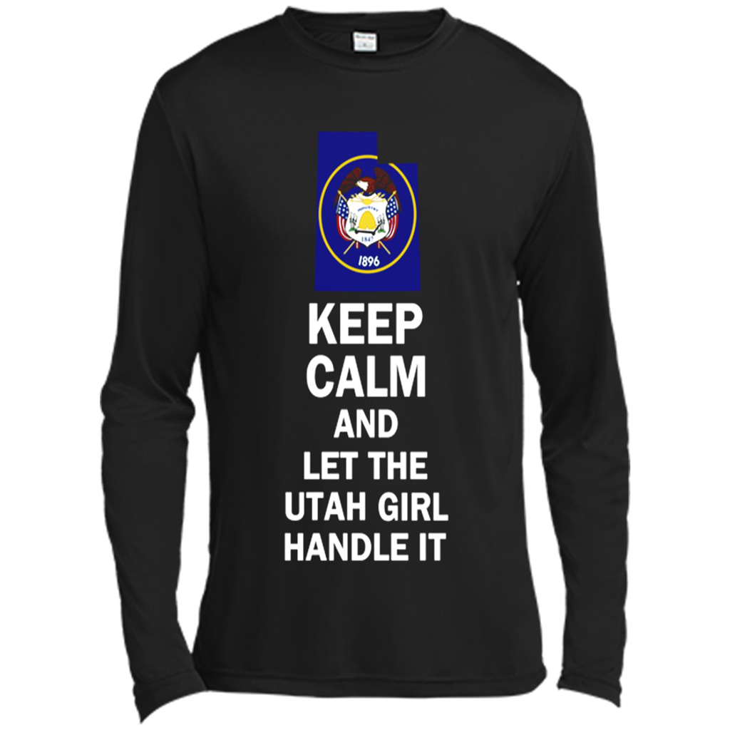 Keep Calm And Let The Utah Girl Handle It Toptees Shop - Canvas T-shirt