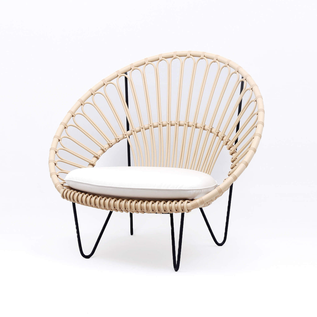 outdoor wicker cocoon chair