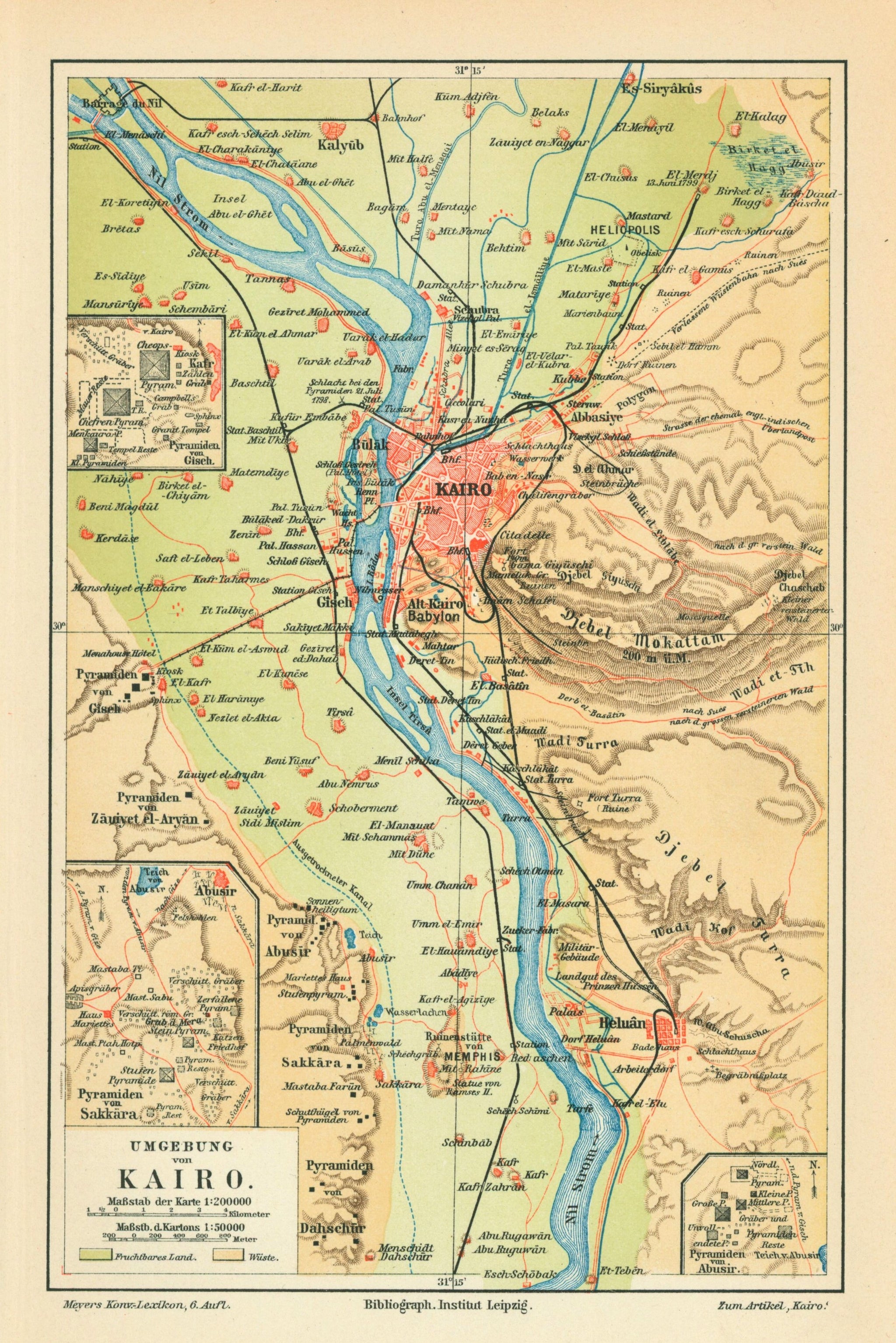 Cairo Pyramids Map