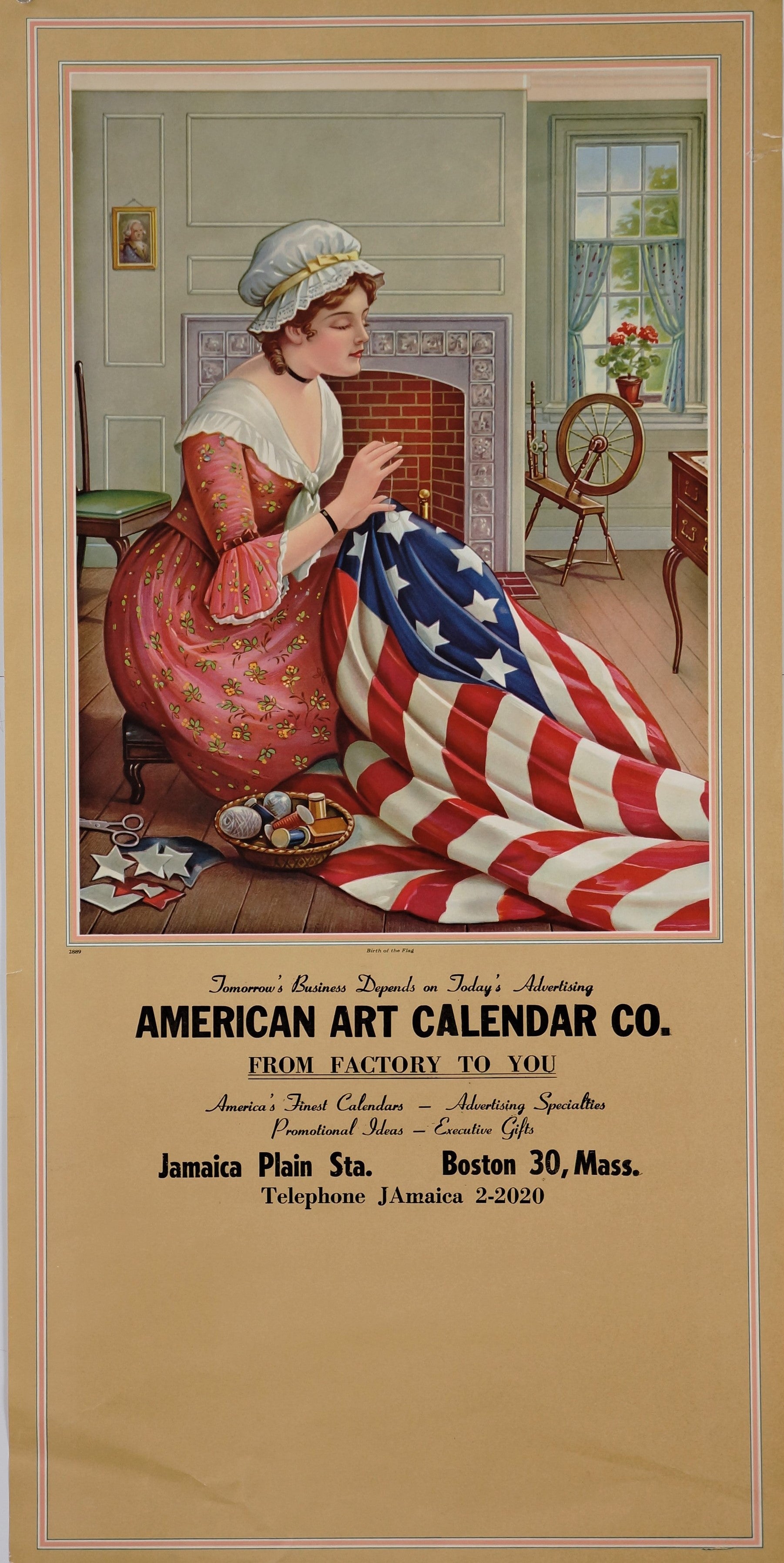 Authentic Vintage Poster | Give it Your Best- American Flag