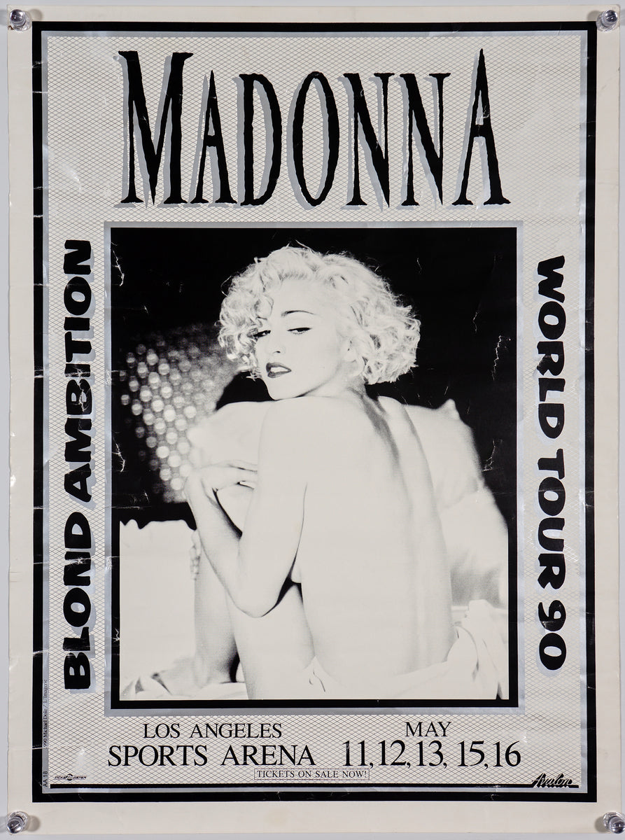 madonna blonde ambition tour poster