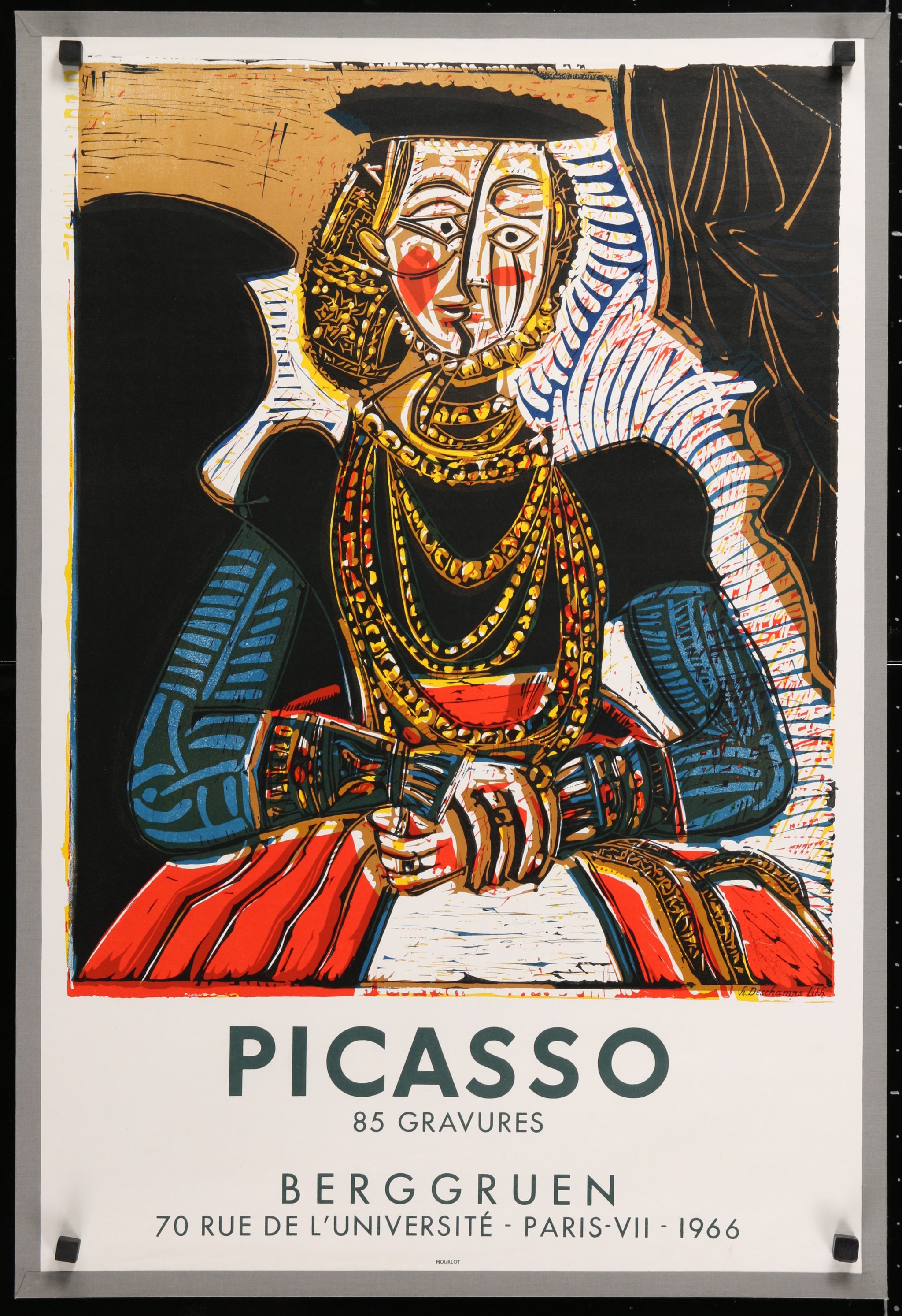 Authentic Vintage Poster Picasso- Berggruen collection
