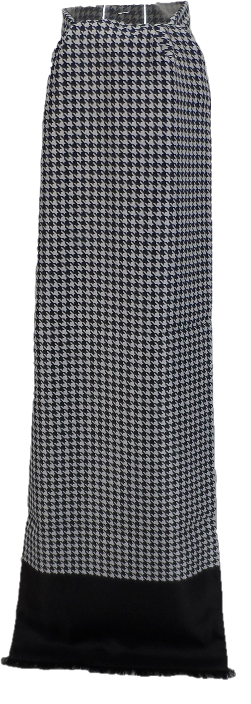 Mazeys Classic Retro Mod Mod Tassled Houndstooth Scarf