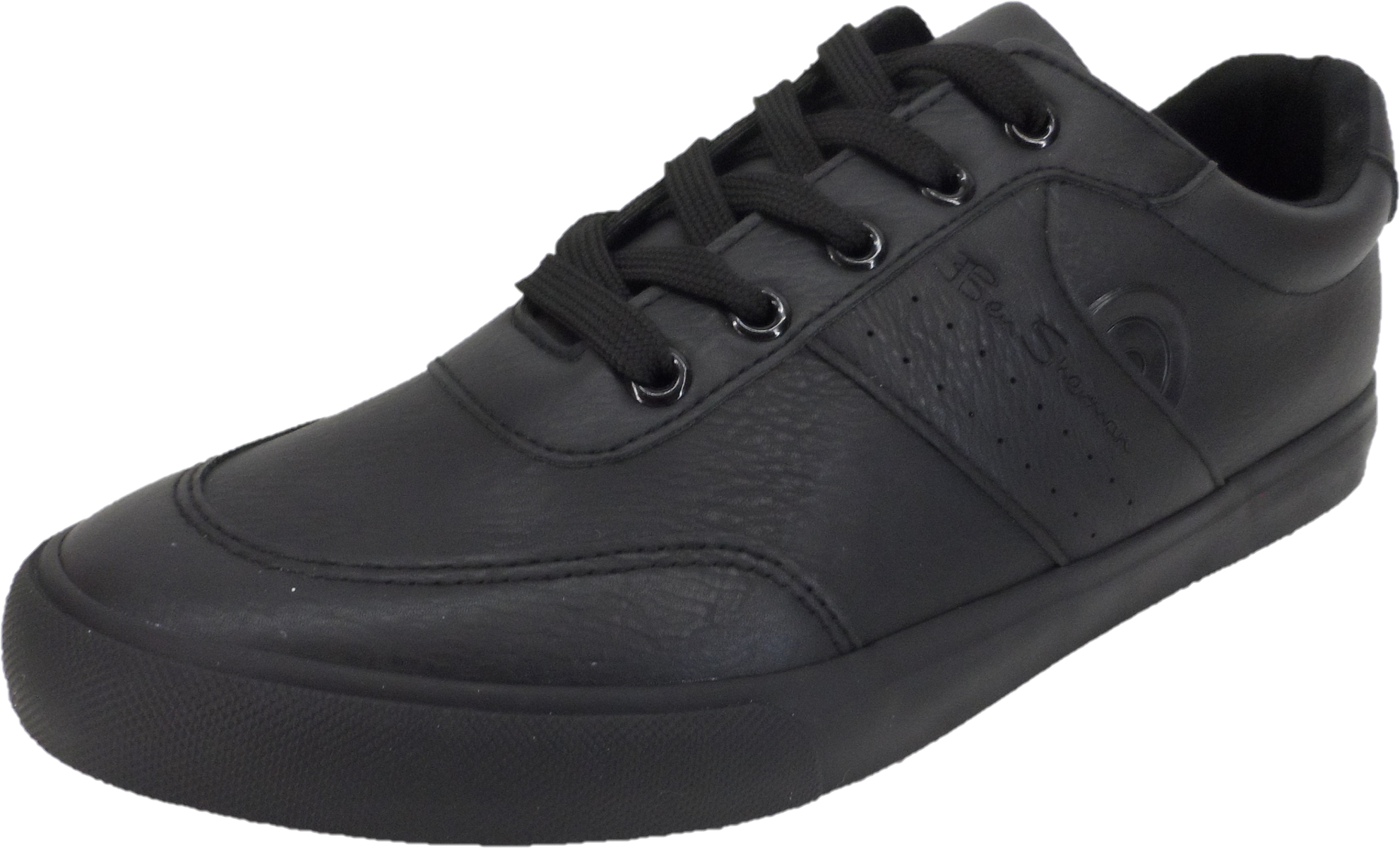 Ben Sherman Mens Scooper Black Retro Mod Trainers