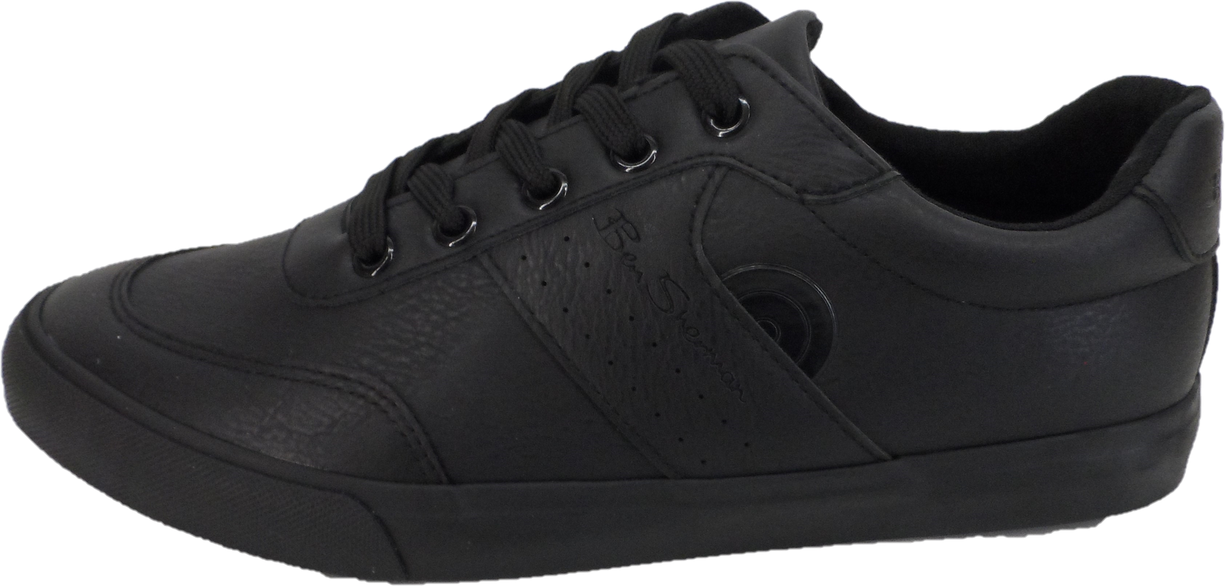 Ben Sherman Mens Scooper Black Retro Mod Trainers