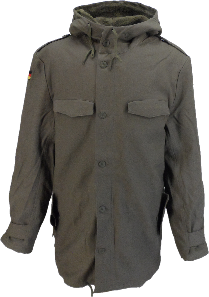 Mens Olive BW Flag Repro Parka…