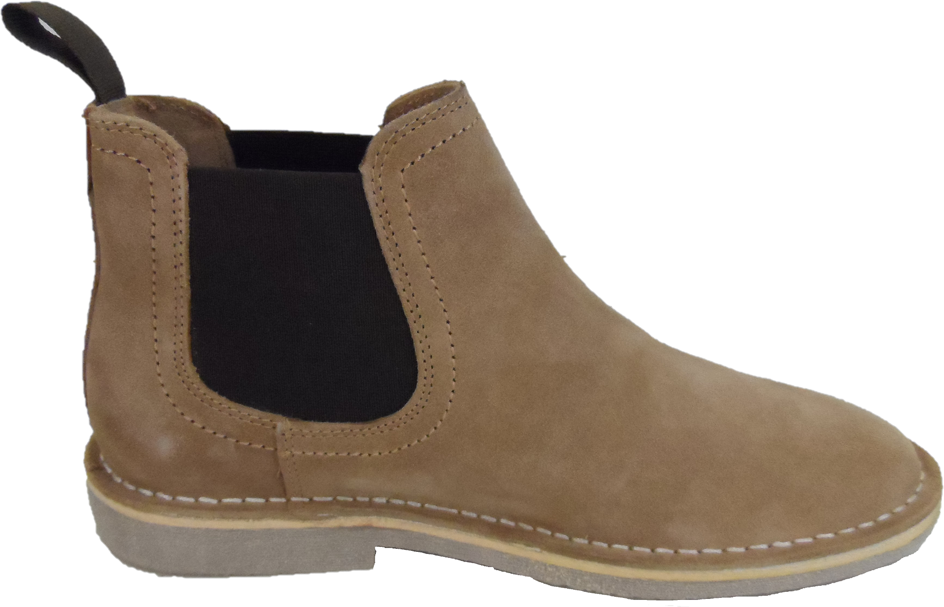 Hush Puppies Mens Sand Real Suede Chelsea Desert Boots