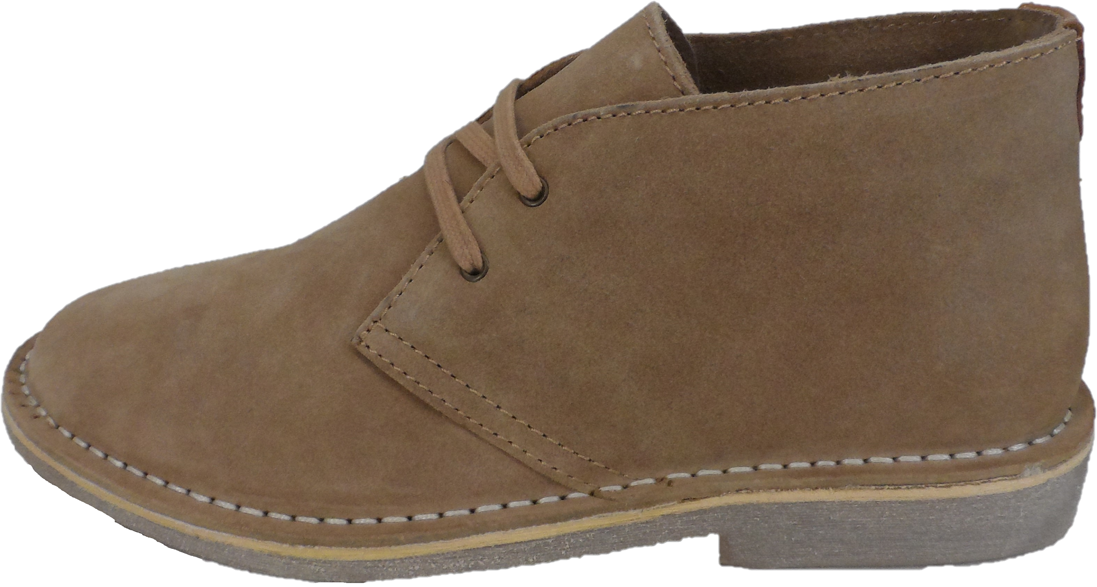 Hush Puppies Mens Sand 2 Eyelet Real Suede Desert Boots