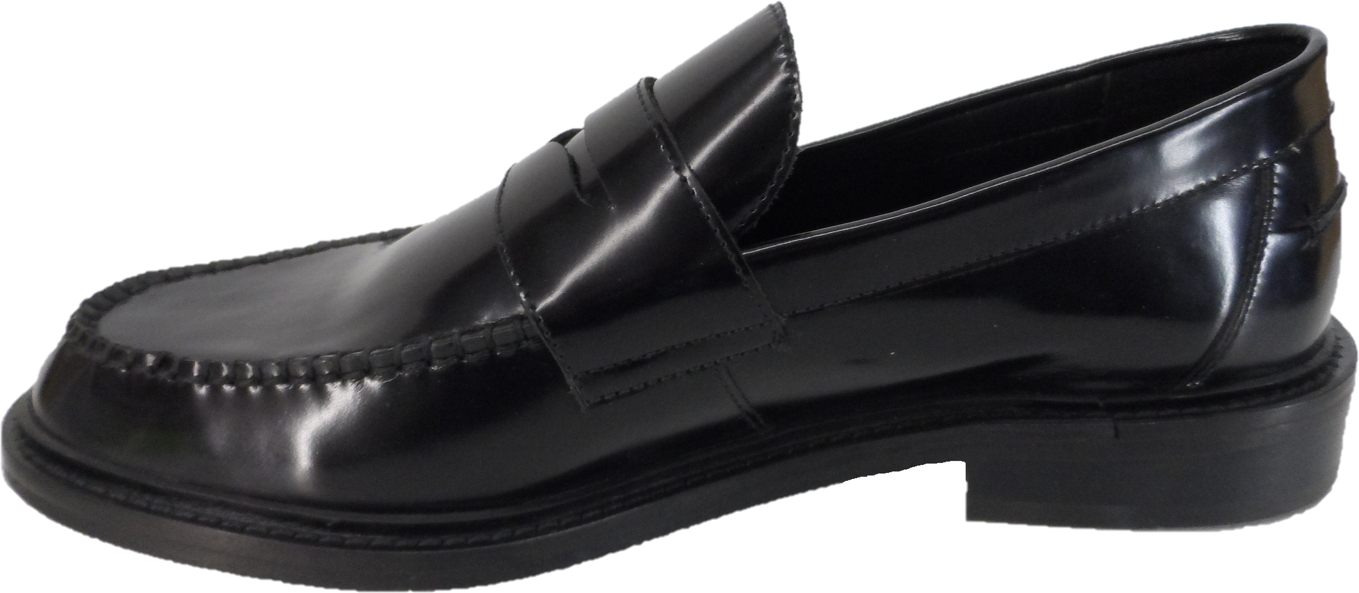 Ikon Original Black Lane Penny Retro,Ska,Northern Soul Loafers