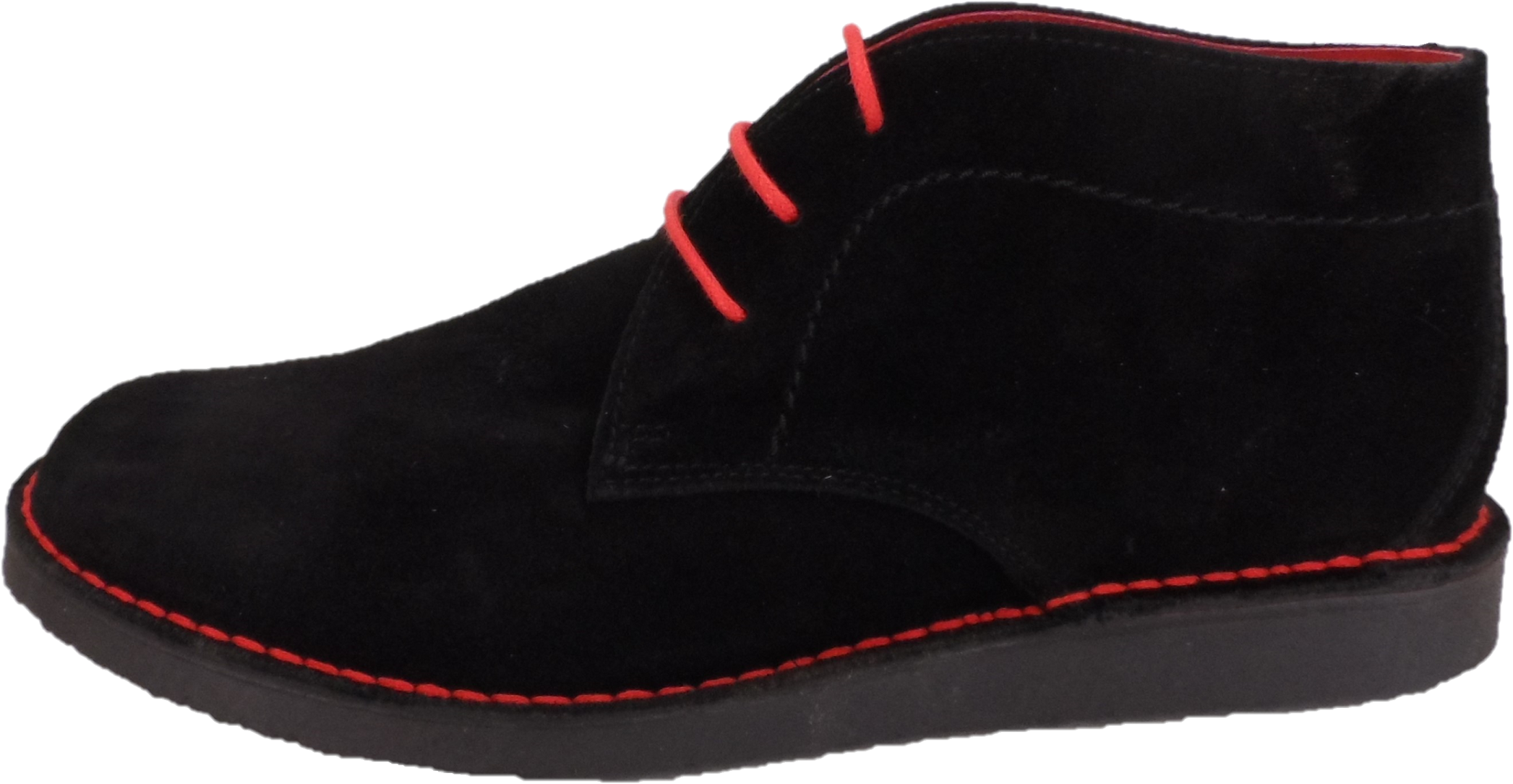 Ikon Original Black Nomad 70s Mod Style Real Suede Desert Boots